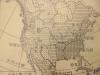 著名出版家《读书》主编沈 昌 文 签名校对 50-60年代手绘地图一幅《北美的降水量、气温》   尺寸49/38厘米  油光纸  有铅笔标注处