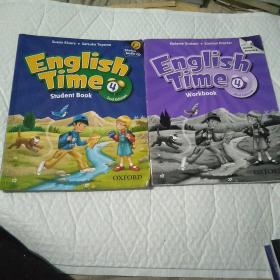 English  Time Student Book  4（2nd Edition  ）+ Workbook  两本合售，内有字迹。附光盘。
