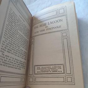 The Blue Lagoon.192X年读者文库初版，青春珊瑚岛，斯塔克普尔著，小32开精美压花烫金布面精装古董书，稀见