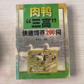 肉鸭“三高”快速饲养200问