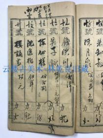 ◆◆林乾良旧藏----  光绪三年  吴家礼册  吴庆坻  吴士鉴  上下 二册  上册（25页）下册8页    附林乾良考证名人签名（部分）