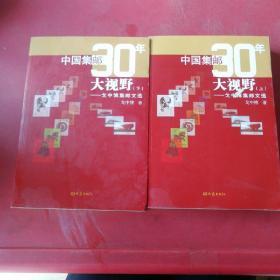 中国集邮30年大视野  上下册共2本合售