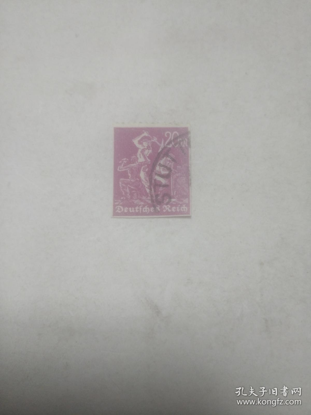 小外国邮票小邮票 砸石头图案