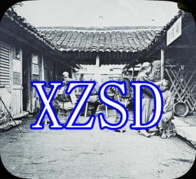 广东街头理发师。1905-1914年（翻印）