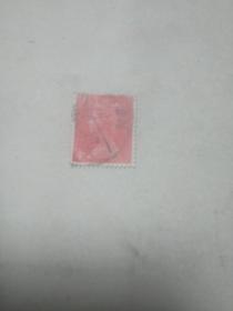 外国邮票小邮票 红色姑娘图案