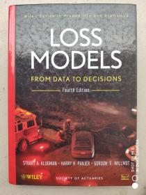 二手正版 Loss Models: From Data to Decisions 损失模型：从数据到决策 Stuart Klugman 9781118315323