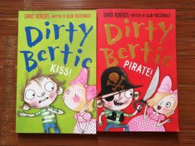 英文 英語 童書 兒童故事書 Derty Bertie 两册合售 Kiss! & Pirate