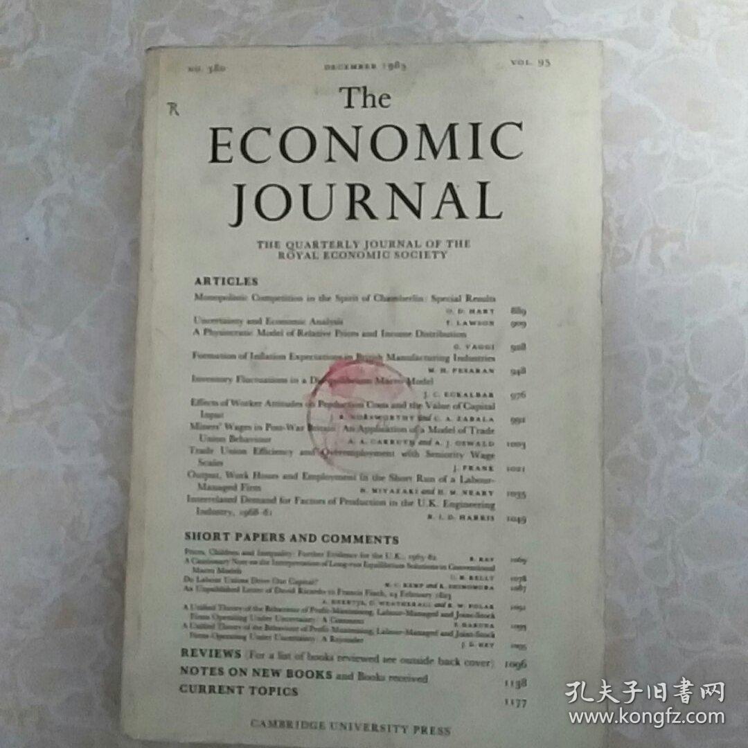 THE ECONOMIC JOURNAL1985