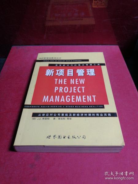 新项目管理:从容应对公司重组及新经济时期的商业实践