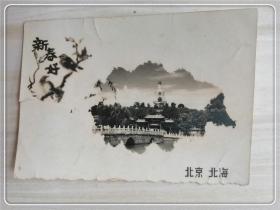 1951年照片式贺片 ：北京北海