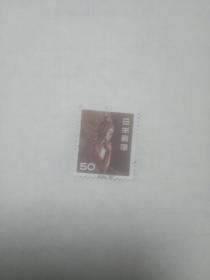 旧版外国小邮票  佛像图案