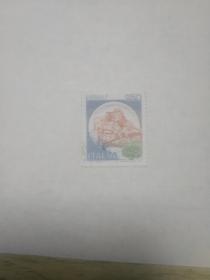 旧版外国小邮票  山坡图案