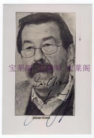 诺贝尔文学奖得主 德国著名作家 君特·格拉斯 Günter Grass 亲笔签名照