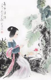 盖茂森 《易安读书》
尺寸：70X46CM