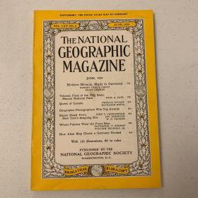 美国发货 national geography美国国家地理1959年6月 德国，斯塔顿岛，美国火山，加拿大（英国）女王，美国空军