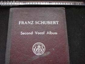 民国英文版《SCHUBERT · First Vocal Album For High Voice》(舒伯特第2声乐专辑)8开品优