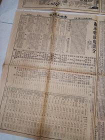 非常少见1933年（南海民国报纸）2张合售，有佛山精武体育特刊（2开）