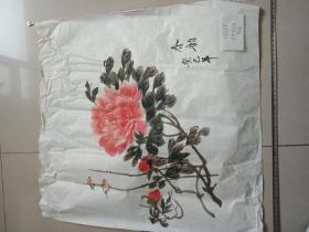 字画，软片（花鸟）55x55cm