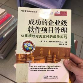 成功的企业级软件项目管理：优化绩效完美交付的最佳实践