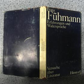 Franz Fuhmann Erfahrungen und Widerspruche  看图