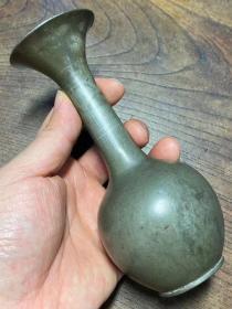 锡制玉壶春小赏瓶
