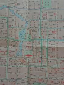 北京市交通路线图 1969年第一版    1970年第二次印刷