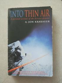 into thin air：a personal account of the Everest disaster