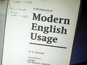 Oxford Fowlers Modern English Usage