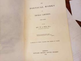 Poetical Works of Thomas Campbell Illustrated with notes by Rev W A Hill