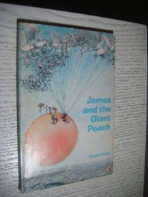 Roald dahl,James and the giant peach  英文原版 1973版 1979年印  插绘本 （飞天巨桃历险记）