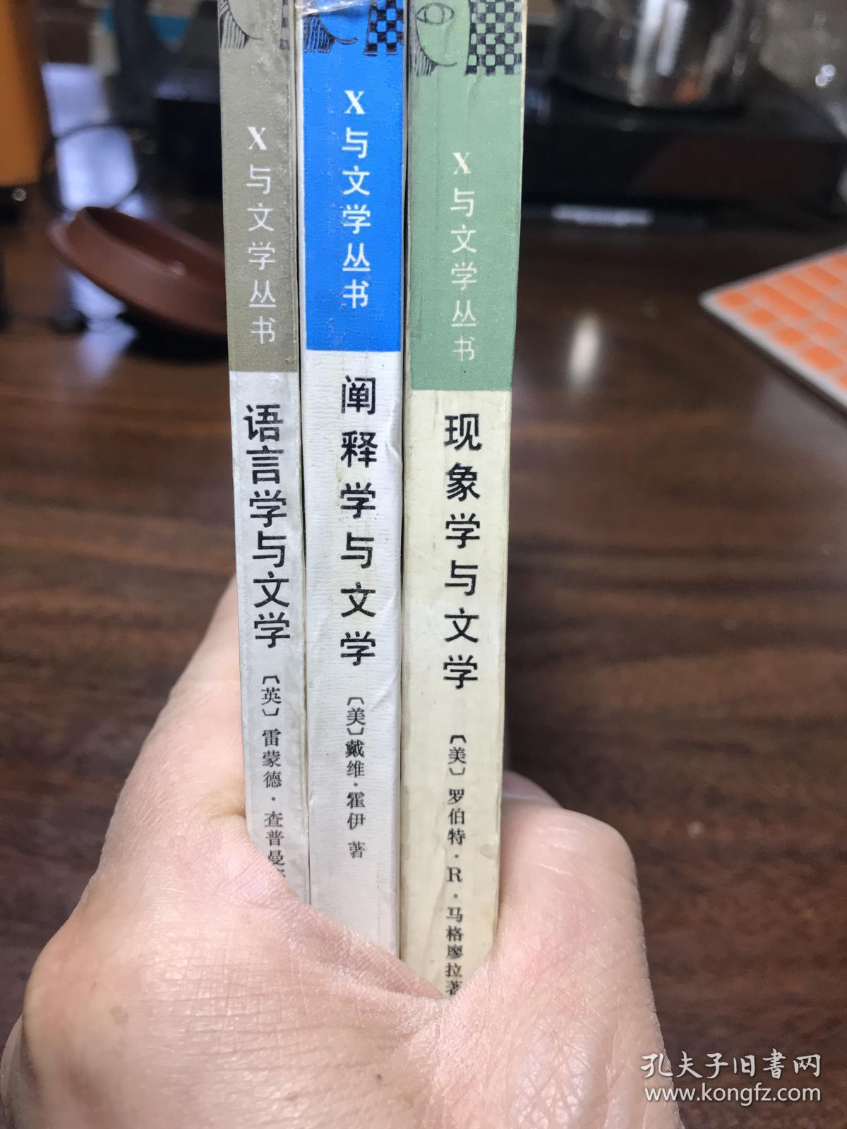 现象学与文学，阐释学与文学，语言学与文学3本合售