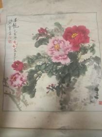 河南洛阳画牡丹名家一一孙宝仓牡丹画