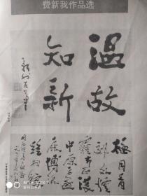 画页（印刷品）--书法--费新我作品选（行书斗方、行草横披总理诗、行草莫干山纪游词、行书对联、行书五条屏刘正夫论书语）365