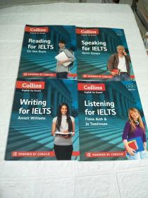 Collins English for Exams：Speaking for Ielts、Reading for IELTS、Listening for Ielts、Writing for IELTS（英文原版 4本合售）有两本带光盘