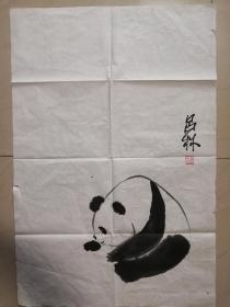已故著名美术家四川美协副主席吕林写意画一幅（保真）