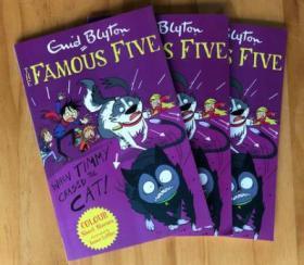 特价英文经典儿童冒险故事小说 Cat The Famous Five 英语学习