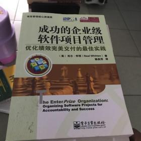 成功的企业级软件项目管理：优化绩效完美交付的最佳实践