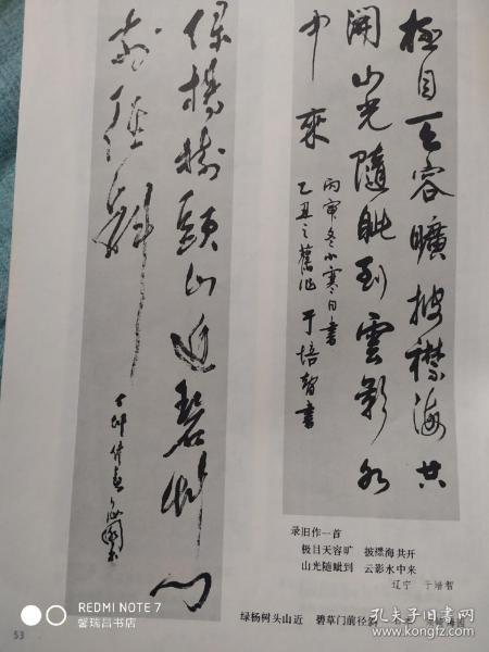 画页（印刷品）--书法--行书条幅（于培智）、草书条幅（日本·须崎海园）、龙凤对联（庞国钟）、行书孙中山诗（陈天博）371