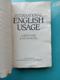 INTERNATIONAL ENGLISH USAGE