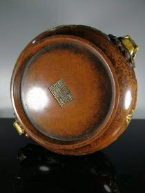 紫铜流金,高12公分,宽16公分,重量8880克