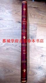 【皮装】1886年/奥地利皇家印刷坊刷/大型版画丛书图册《版画艺术》第8期/含3幅版画原作/木刻与铜版画（包括当代画家原作以及大画家MAKART/DEFREGGER等作品的复制品）无数木刻/铜版印刷