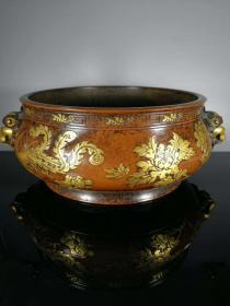 紫铜流金,高12公分,宽16公分,重量8880克