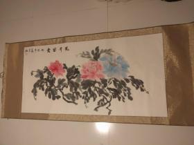 夏东阳书画作品:(花开富贵)