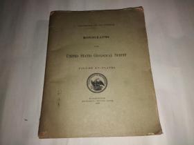 MONOGRAPHS OF THE UNITED STATES GEOLOGICAL SURVEY VOLUME XV-PLATES