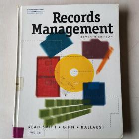 Records ManagementSEVENTH EDITION记录管理第七版