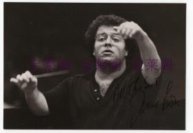 美国传奇指挥大师 詹姆斯·莱文（James Levine）1976年亲笔签名照