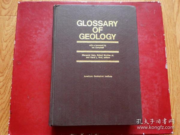 glossary of geology（地质词典，精装英文版）