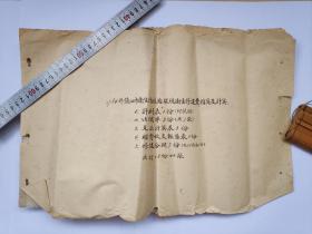 1954年镇江市卫生防疫站环境卫生修建费预算及计算和工程修建合同（贴有1949年球旗图1952年机器图印花税票）