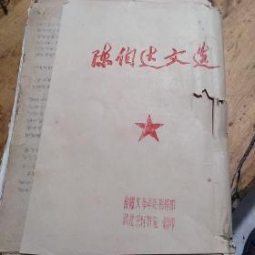 红色文献（油印本）——陈某某文选（大厚本，200多页！活页，没有装订）