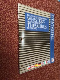 THE NEW INTERNATIONAL WEBSTER’S QUICK REFERENCE THESAURUS NOTEBOOK